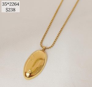 COLLAR DIJE OVALO CARITA