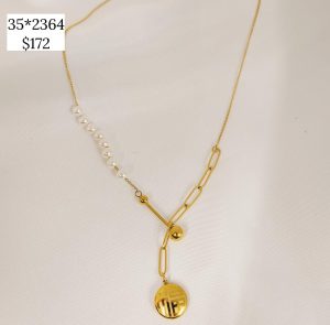 COLLAR TRAMO PERLA DON DIJE BOMBEADO