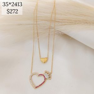 COLLAR DOBLE DIJES CORAZON