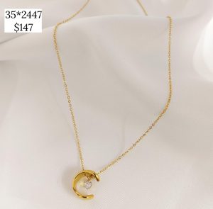 COLLAR DIJE LUNAN CON PERLITA