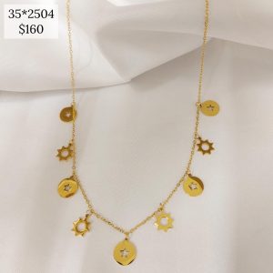 COLLAR SOL Y CIRCULO ESTRELLA
