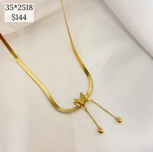 COLLAR CADENA PLANCHADA MARIPOSA