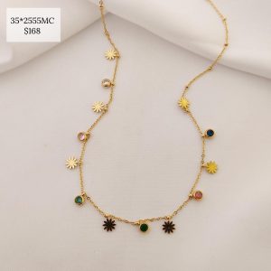 COLLAR SOLES Y ZIRCONIAS COLORES