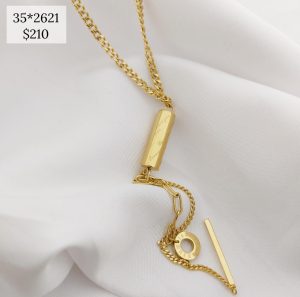 COLLAR CORBATERO CIRCULO Y TUBO