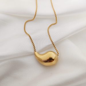 COLLAR DIJE GOTA GORDO BOTTEGA EN CADENA