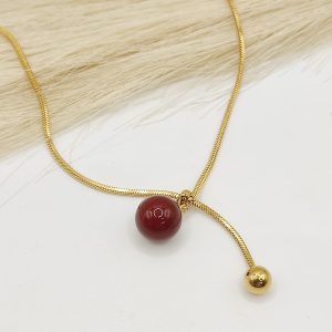 CORBATERO DIJE BOLA ROJA