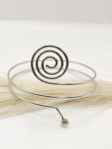 BRAZALETE DE ANTEBRAZO ESPIRAL PLANO COTRAPUNTA CIRCONIA
