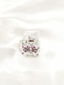 ANILLO CATARINA PIEDRAS ROJAS